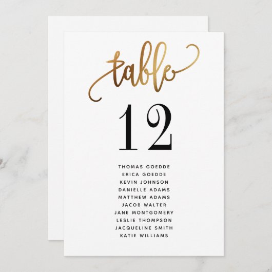 Gold Black Love Script Typografie (Vorne/Hinten)