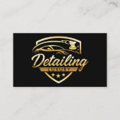 Gold & Black Luxury Auto Car Detection Body Shop Visitenkarte (Vorderseite)