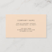 Gold Black Luxury Visitenkarte (Rückseite)