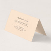 Gold Black Luxury Visitenkarten (Rückseite)