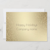 Gold Black Luxus Cocktail Party Einladung (Rückseite)