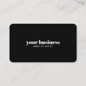 Gold Black Marble Make-up artist Loyalty Card Treuekarte (Rückseite)