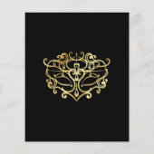 Gold & Black Masquerade Sweet 16 Party (Rückseite)