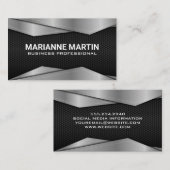 Gold Black Metallic Business Card Visitenkarte (Vorne/Hinten)