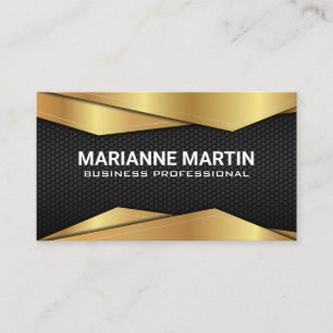 Gold Black Metallic Visitenkarte
