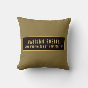 Gold & Black Minimalist Professional Modern Kissen