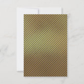 Gold Black Modern Abschluss Dankeskarte (Rückseite)