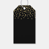 Gold & Black Modern Graduation Party - Gefallen Ta Geschenkanhänger (Rückseite)