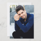 Gold Black Modern Nursing School Abschluss Dankeskarte (Rückseite)