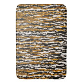 Gold & Black Modern Safari - Jungle Glam Badematte (Vorderseite Vertikal)