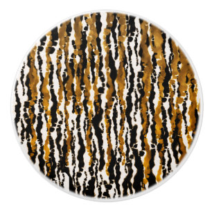 Gold & Black Modern Safari - Jungle Glam Keramikknauf