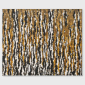 Gold & Black Modern Safari Jungle Glam Party Geschenkpapier (Flach)