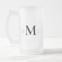 Gold & Black Monogram Wedding