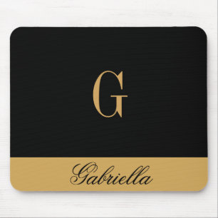 Gold Black Mousepad