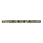 Gold Black New Years | Diamond Glitzer Confetti Ripsband (Vorderseite)