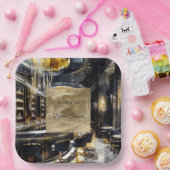 Gold Black Night Club Party Brautparty Pappteller (Party)