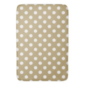 Gold & Black Polka Dots Dot Badematte (Vorderseite Vertikal)