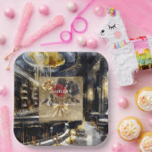 Gold Black Red Night Club Brautparty Pappteller (Party)