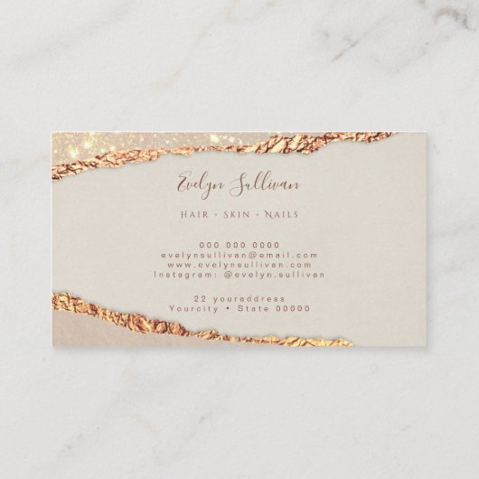 Gold Black Ripper-Visitenkarte Visitenkarte (Rückseite)