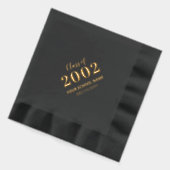 Gold Black School Wiedersehen Year Servietten Mit Folie (Links)