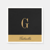 Gold Black Serviette (Vorderseite)