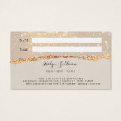 Gold Black Shimmer Paper Terminkarte (Rückseite)