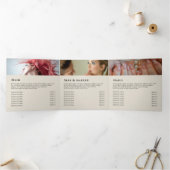 Gold Black Shimmer Paper Trifold Broschüre (Innenseite)