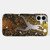 Gold & Black Slam iPhone Hülle (Rückseite (Horizontal))