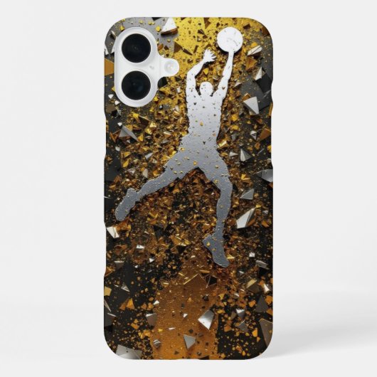 Gold & Black Slam iPhone Hülle (Rückseite)