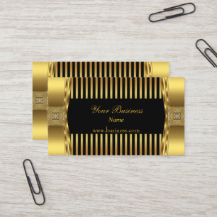 Gold Black Strip Jewel Company Visitenkarte