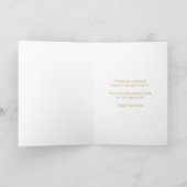 Gold Black Stripes Anniversary Card Karte (Innenseite)