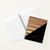 Gold Black Stripes Notizblock (Innenseite)