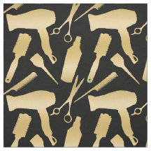 Gold Black Stylist Tools Friseursalon