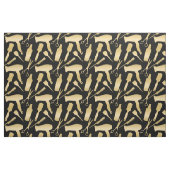 Gold Black Stylist Tools Friseursalon Stoff (Fat Quarter (45,7 x 55,9 cm))