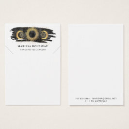 Gold Black Sun Moon Star-Netzwerkkarte