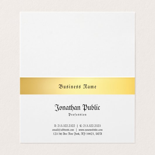 Gold Black Template Creative Old Style Classic Visitenkarten (Innenseite Aufgefaltet)