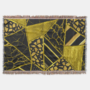 Gold Black Triangle Texusion Decke