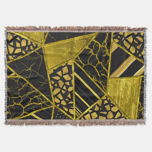 Gold Black Triangle Texusion Decke (Vorderseite)