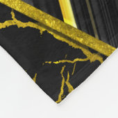 Gold Black Triangle Texusion Fleecedecke (Ecke)
