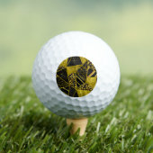 Gold Black Triangle Texusion Golfball (Insitu T-Shirt)