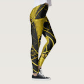 Gold Black Triangle Texusion Leggings (Rechts)