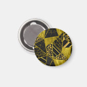 Gold Black Triangle Texusion Magnet (Vorderseite/Rückseite)