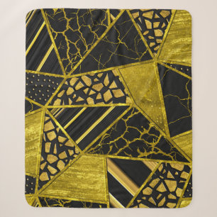 Gold Black Triangle Texusion Sherpadecke