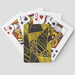 Gold Black Triangle Texusion Spielkarten