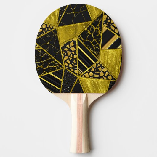 Gold Black Triangle Texusion Tischtennis Schläger (Vorderseite)