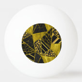 Gold Black Triangle Texusion Tischtennisball (Rückseite)