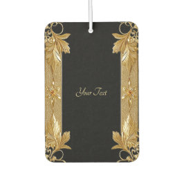 Gold Black Verziert Floral Air Freshener Autolufterfrischer