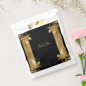 Gold Black Verziert Floral Fevor Bag Geschenktütchen (Versiegelt)