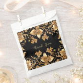 Gold Black Verziert Floral Fevor Bag Geschenktütchen (Ausgeschnitten)