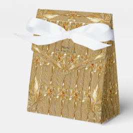 Gold Black Verziert Floral Fevor Box Geschenkschachtel